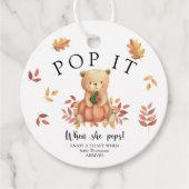 Herfstbeer met pompoen - Pop het! Bedankjes Labels (Voorkant)