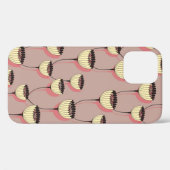 herfstbeker bloemen naadloos in bruin en p Case-Mate iPhone case (Achterkant (horizontaal))