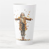 herfstbeker voor meisjes latte mok (Voorkant)