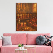 Herfstbeloning - Gouden Oogstviering Canvas Afdruk (Insitu (Woonkamer))