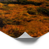 Herfstbergen en mist in de vallei poster (Hoek)