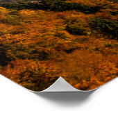 Herfstbergen en mist in de vallei poster (Hoek)