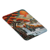 Herfstberglandschap met waterval magneet (Rechterzijde)