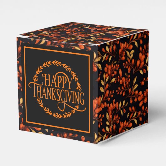 Herfstbessen Favor Geschenkdoos Bedankdoosjes (Voorkant Zijde)