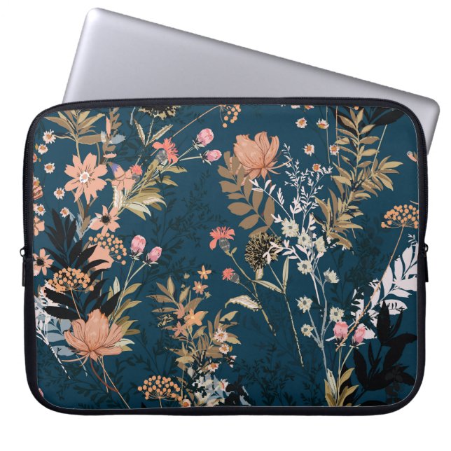  herfstbessen naadloos patroon laptop sleeve (Voorkant)