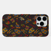 Herfstbessen op chocoladebruin 2 iPhone hoesje (Achterkant horizontaal)