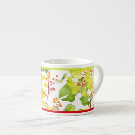 Herfstbessen op een espresso-Mok Espresso Kop (Voorkant rechts)