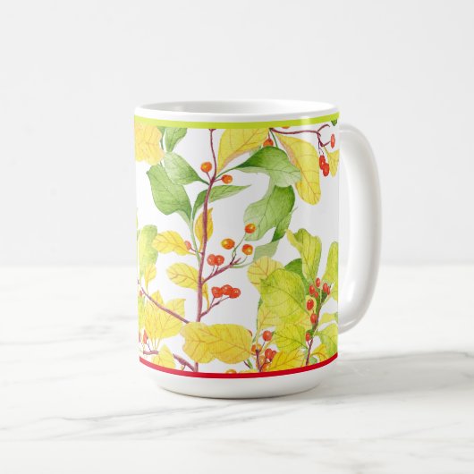 Herfstbessen op een klassieke Mok (Voorkant rechts)