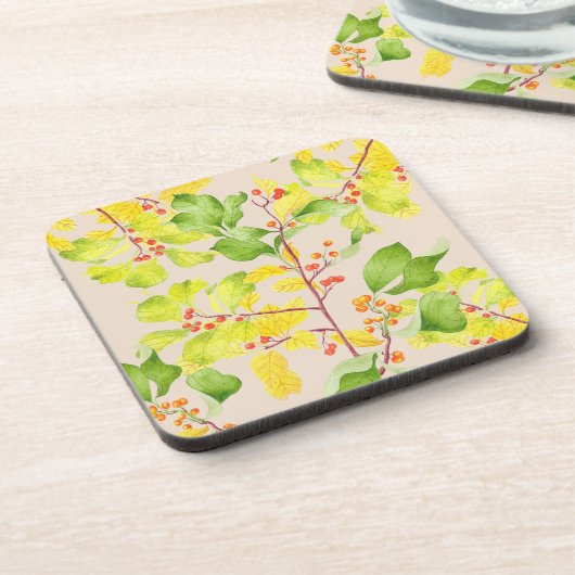 Herfstbessen op een set Onderzetters (Linkerzijde)