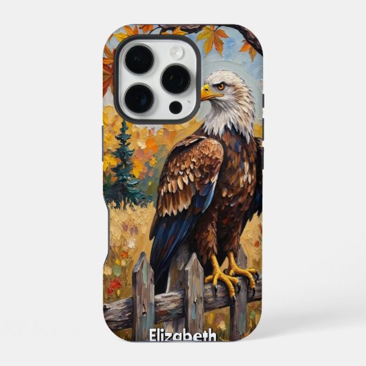 Herfstbewaker, Gouden Blik iPhone Hoesje (Achterkant)
