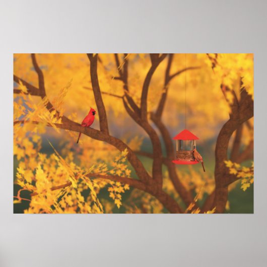 Herfstbewakerprint Poster (Voorkant)