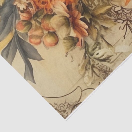 herfstbij tissuepapier (Detail)