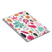 Herfstblad Abstract naadloos patroon Notitieboek (Rechterzijde)