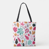 Herfstblad Abstract naadloos patroon Tote Bag (Achterkant)