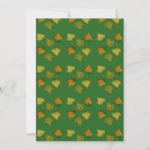 Herfstblad aquarel Thanksgiving dinerfeest Kaart (Achterkant)