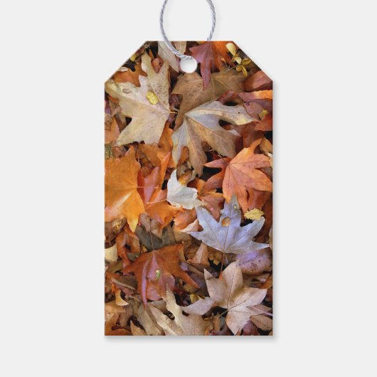 Herfstblad Cadeaulabel (Voorkant)