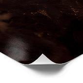 Herfstblad Cocon Meisje Gouden Gloed Perfect Poster (Hoek)