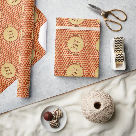 Herfstblad Harten Op Oud Papier (Crafts)
