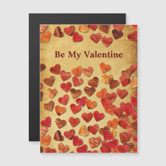 Herfstblad Harten - Valentijn (Voorkant / Achterkant)