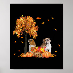 Herfstblad Herfst Hondenliefhebber Halloween Thank Poster