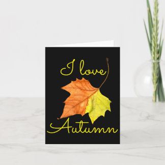 Herfstblad Herfst September  Kaart