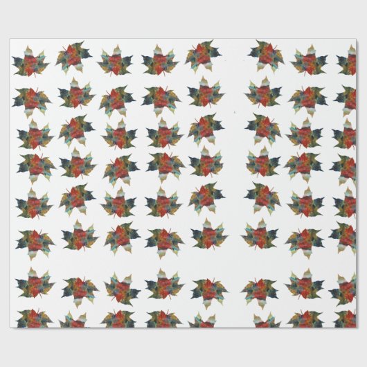 Herfstblad inpakpapier (Vlak)