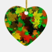 Herfstblad Keramisch Ornament (Voorkant)