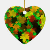 Herfstblad Keramisch Ornament (Achterkant)