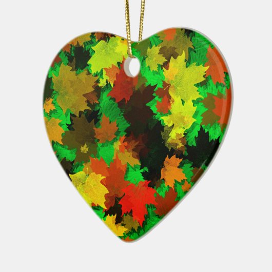 Herfstblad Keramisch Ornament (Links)