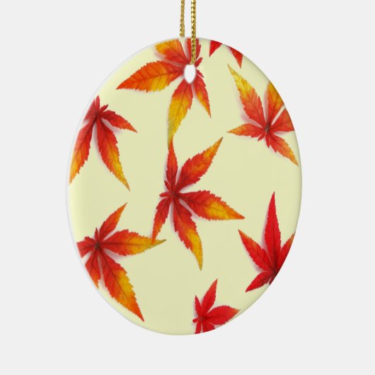 Herfstblad Keramisch Ornament (Rechts)