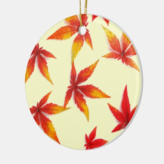 Herfstblad Keramisch Ornament (Links)