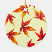 Herfstblad Keramisch Ornament (Achterkant)