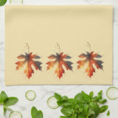 Herfstblad keukenhanddoeken (Gevouwen)