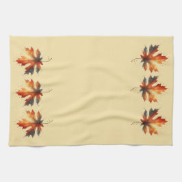 Herfstblad keukenhanddoeken