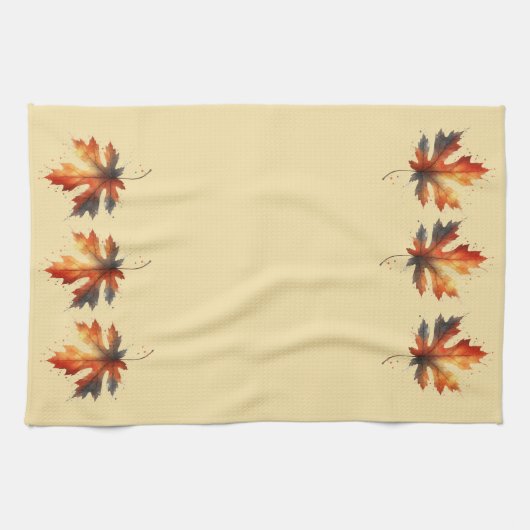 Herfstblad keukenhanddoeken (Horizontaal)