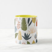  herfstblad Kleurig patroon Oranje geel Mok (Midden)