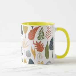  herfstblad Kleurig patroon Oranje geel Mok