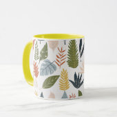  herfstblad Kleurig patroon Oranje geel Mok (Voorkant links)