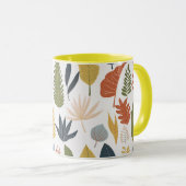  herfstblad Kleurig patroon Oranje geel Mok (Voorkant rechts)