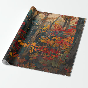 Herfstblad Kleurrijke Bossen Decoupage Cadeaupapier