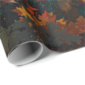 Herfstblad Kleurrijke Bossen Decoupage Cadeaupapier (Rol Hoek)