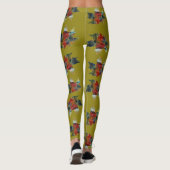 Herfstblad, Kleurrijke Foliage Custom Leggings (Achterkant)