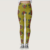 Herfstblad, Kleurrijke Foliage Custom Leggings (Voorkant)