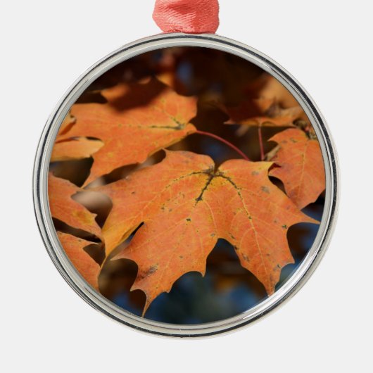 Herfstblad Metalen Ornament (Voorkant)