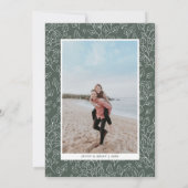 Herfstblad | Moderne herfst bruiloft jubileum Kaart (Achterkant)