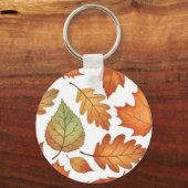 Herfstblad Naadloos Sleutelhanger (Achterkant)