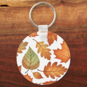 Herfstblad Naadloos Sleutelhanger (Voorkant)
