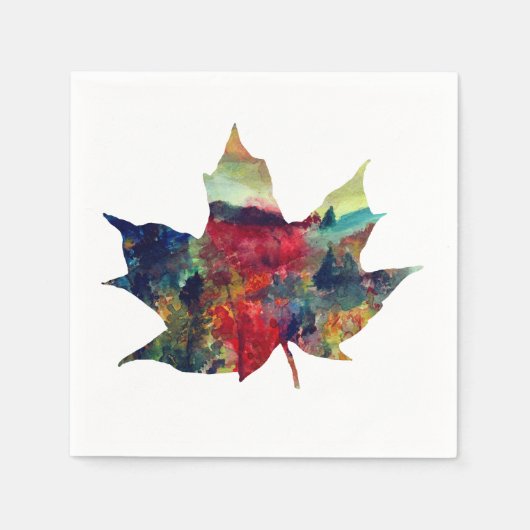Herfstblad Papieren servetten (Voorkant)