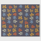 Herfstblad Patroon Cadeaupapier (Vlak)