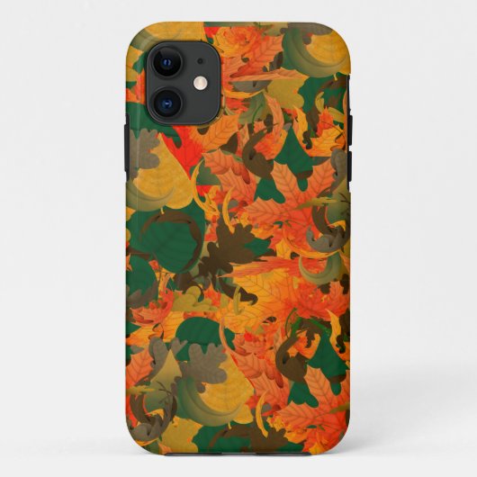 Herfstblad Patroon voor de Herfst Case-Mate iPhone Case (Achterkant)